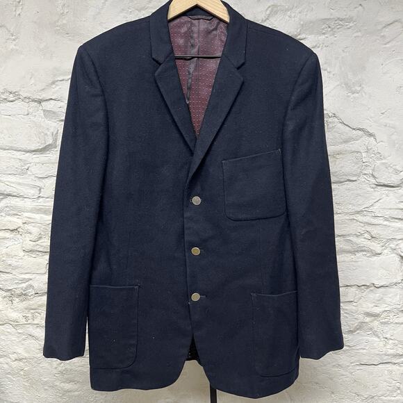 Alexandre Vintage Tailored Sport Coat Wool Made in England Insulated Blazer EUC - Picture 1 of 11